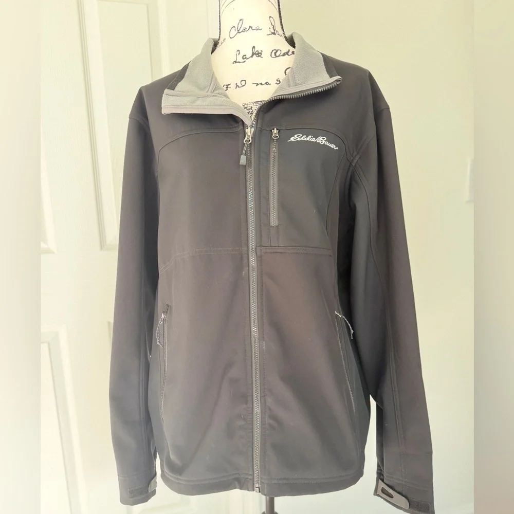 Eddie Bauer Jacket Windfoil Thermal Performance  Sz Xl Dark Academia Cabin Core - Picture 6 of 14
